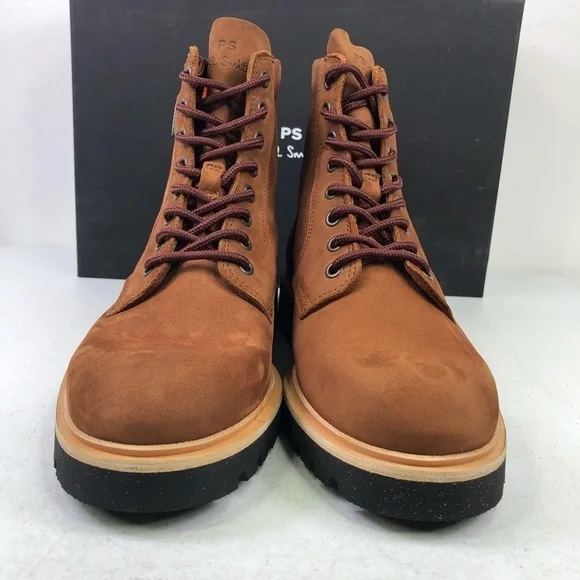 PAUL Smith Men’s Fowler Cow Leather Lace Up Boots - Picture 4 of 9